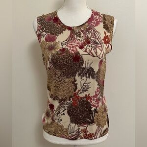 Neiman Marcus | Floral Sleeveless Top - Multicolor